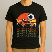What A Save Vintage Retro Rocket Soccer Car T-Shirt