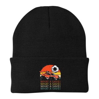 What A Save Vintage Retro Rocket Soccer Car Beanie