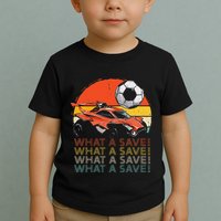 What A Save Vintage Retro Rocket Soccer Car Toddler T-Shirt