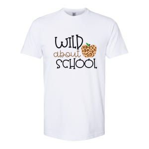 Wild About School Grade Teacher Leopard Gift Softstyle CVC T-Shirt