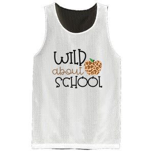 Wild About School Grade Teacher Leopard Gift Mesh Reversible Basketball Jersey Tank