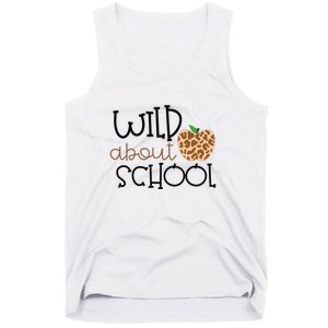 Wild About School Grade Teacher Leopard Gift Tank Top