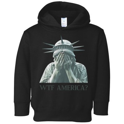 WTF America Statue of Liberty Cry Toddler Hoodie