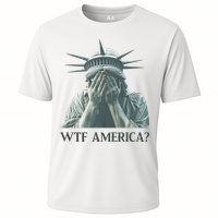 WTF America Statue of Liberty Cry Cooling Performance Crew T-Shirt