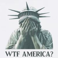 WTF America Statue of Liberty Cry Cooling Performance Crew T-Shirt