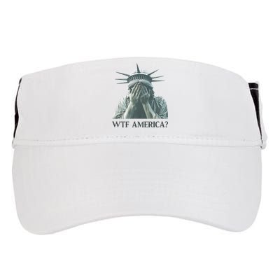 WTF America Statue of Liberty Cry Adult Drive Performance Visor
