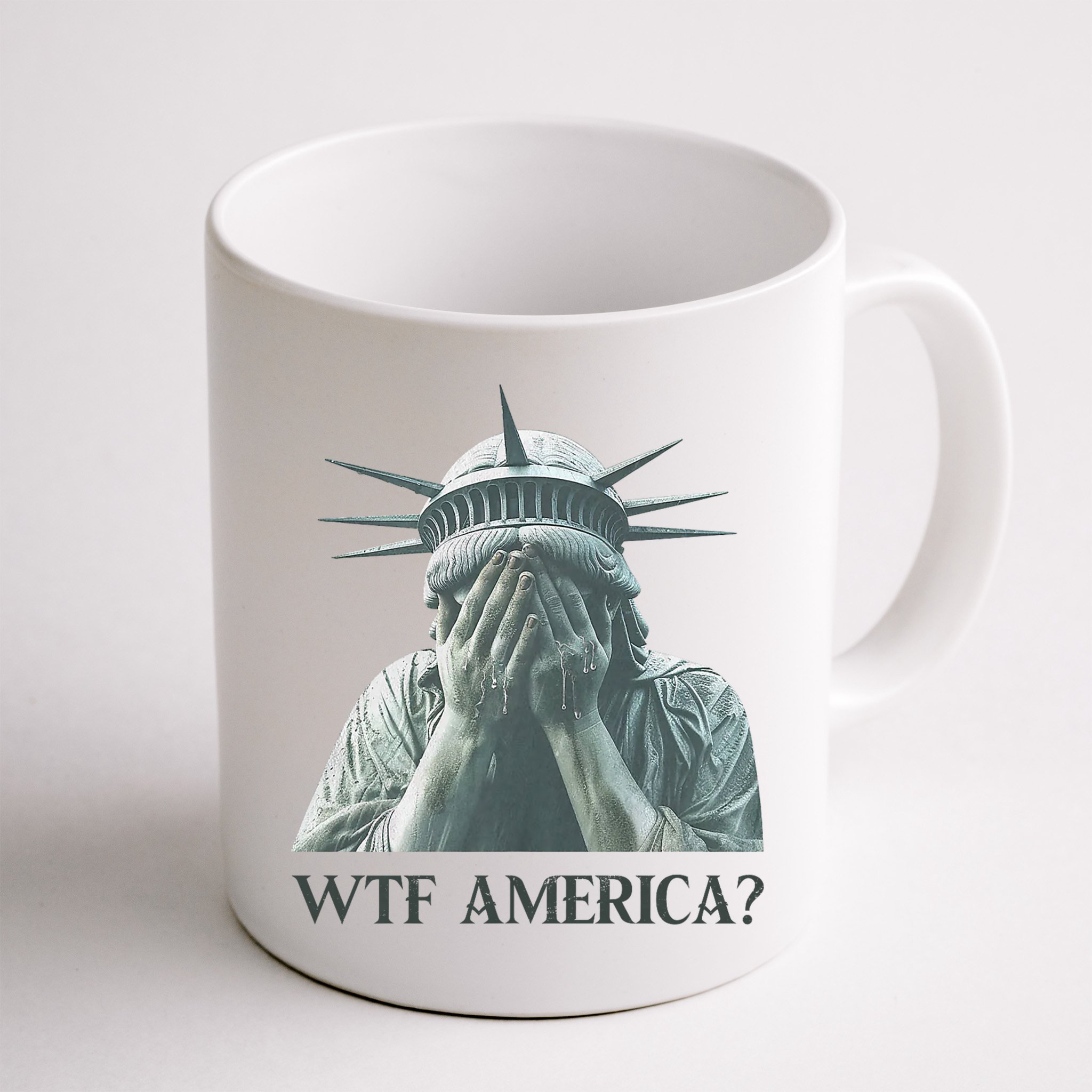 WTF America Statue of Liberty Cry Mug