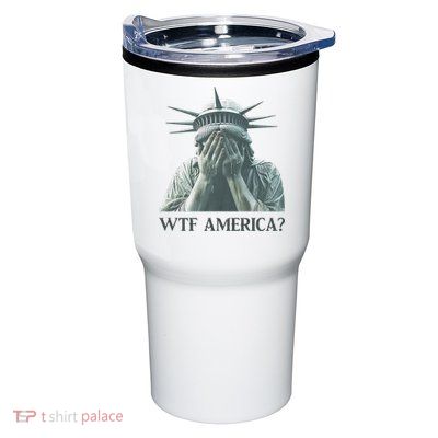 WTF America Statue of Liberty Cry Tumbler