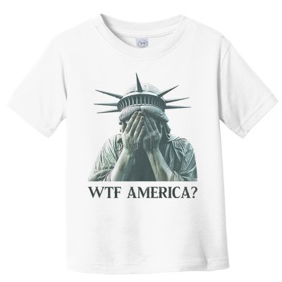 WTF America Statue of Liberty Cry Toddler T-Shirt