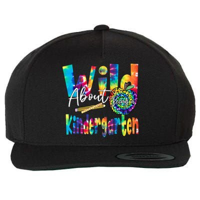 Wild About School Tie Dye Gift Kindergarten Gift Wool Snapback Cap