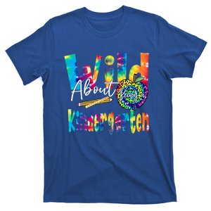 Wild About School Tie Dye Gift Kindergarten Gift T-Shirt