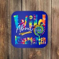 Wild About School Tie Dye Gift Kindergarten Gift Coaster