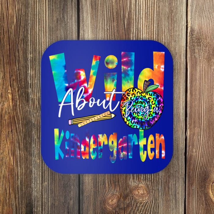 Wild About School Tie Dye Gift Kindergarten Gift Coaster