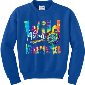 Wild About School Tie Dye Gift Kindergarten Gift Kids Sweatshirt