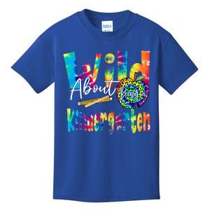 Wild About School Tie Dye Gift Kindergarten Gift Kids T-Shirt