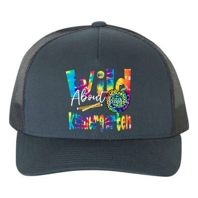 Wild About School Tie Dye Gift Kindergarten Gift Yupoong Adult 5-Panel Trucker Hat