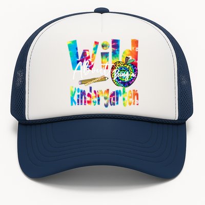 Wild About School Tie Dye Gift Kindergarten Gift Trucker Hat