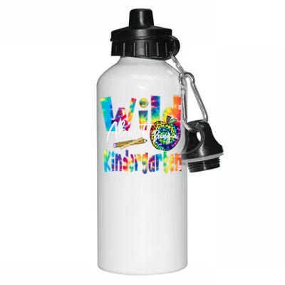 Wild About School Tie Dye Gift Kindergarten Gift Aluminum Water Bottle