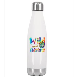 Wild About School Tie Dye Gift Kindergarten Gift Stainless Steel Insulated Water Bottle