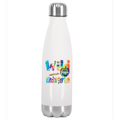 Wild About School Tie Dye Gift Kindergarten Gift Stainless Steel Insulated Water Bottle