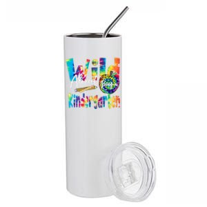 Wild About School Tie Dye Gift Kindergarten Gift Stainless Steel Tumbler