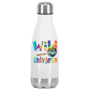 Wild About School Tie Dye Gift Kindergarten Gift Stainless Steel Insulated Water Bottle