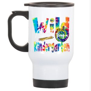 Wild About School Tie Dye Gift Kindergarten Gift Stainless Steel Travel Mug