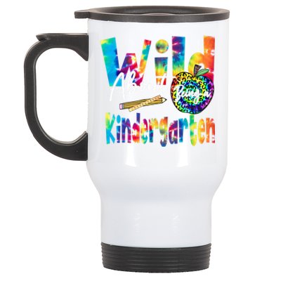 Wild About School Tie Dye Gift Kindergarten Gift Stainless Steel Travel Mug