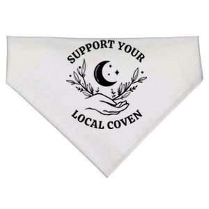 Witch Aesthetic Support Your Local Coven Great Gift USA-Made Doggie Bandana