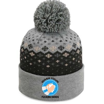 Wash Your Fucking Hands The Baniff Cuffed Pom Beanie