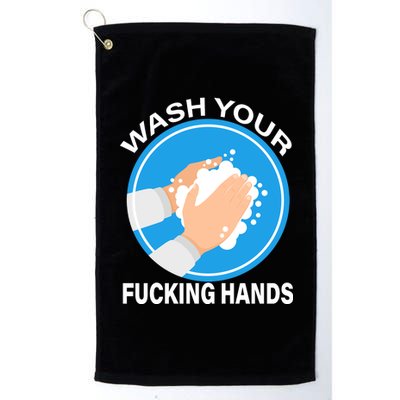 Wash Your Fucking Hands Platinum Collection Golf Towel