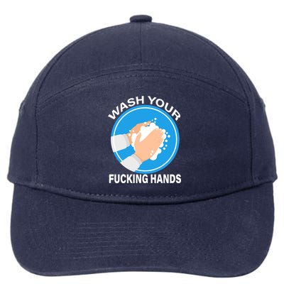 Wash Your Fucking Hands 7-Panel Snapback Hat