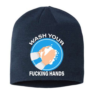 Wash Your Fucking Hands Sustainable Beanie