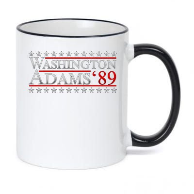 Washington Adams 89 11oz Black Color Changing Mug