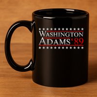 Washington Adams 89 11oz C Handle Ceramic Mug