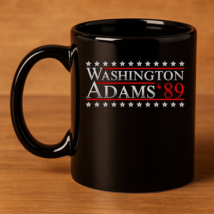 Washington Adams 89 11oz C Handle Ceramic Mug