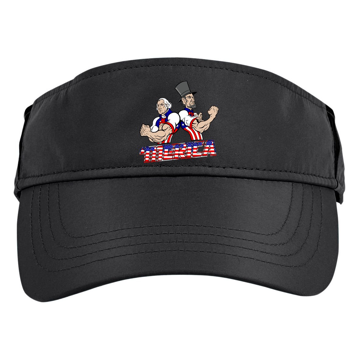 Washington And Lincoln 'Merica Adult Drive Performance Visor