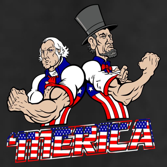 Washington And Lincoln 'Merica Adult Drive Performance Visor