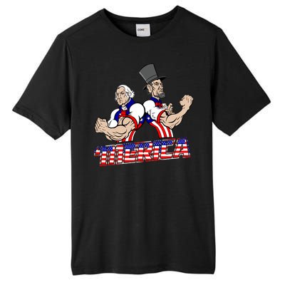 Washington And Lincoln 'Merica Tall Fusion ChromaSoft Performance T-Shirt