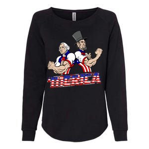 Washington And Lincoln 'Merica Womens California Wash Sweatshirt