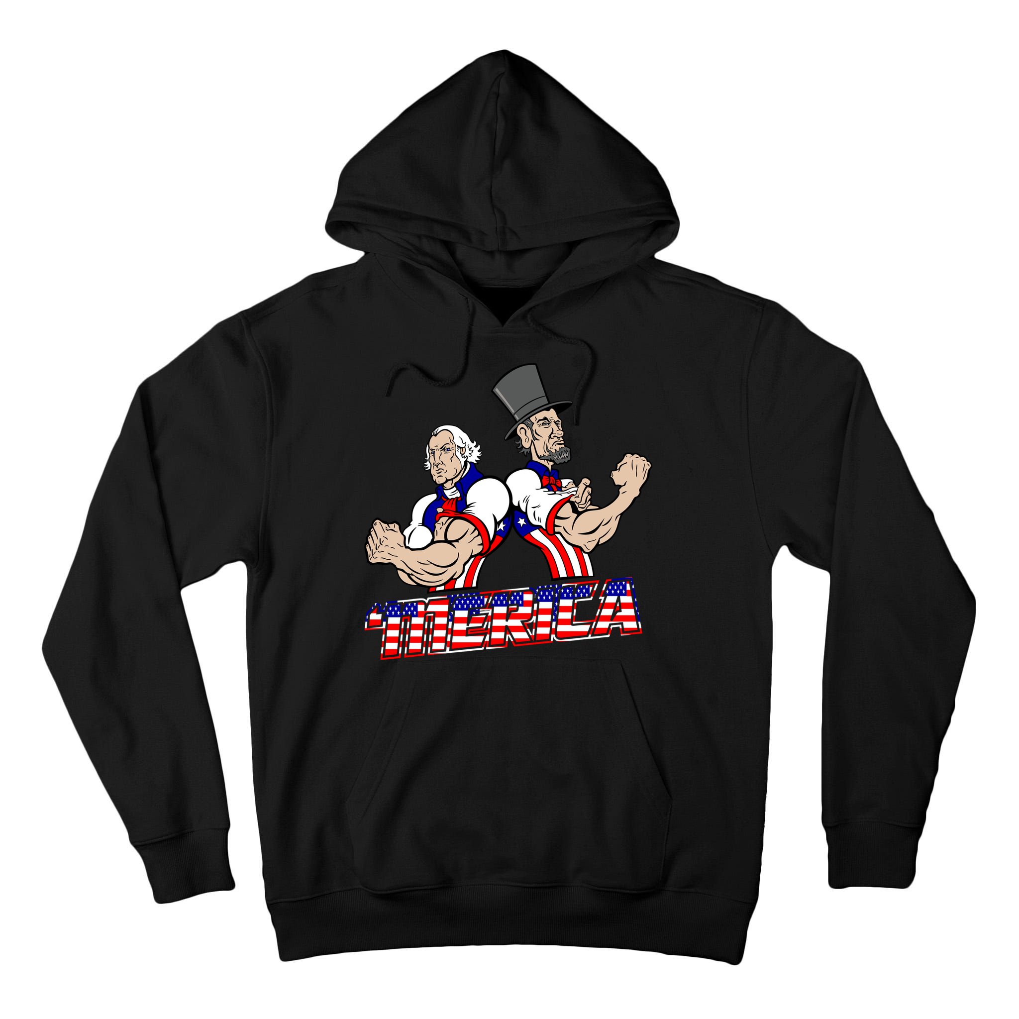 Washington And Lincoln 'Merica Tall Hoodie