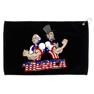 Washington And Lincoln 'Merica Grommeted Golf Towel