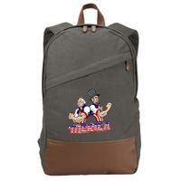Washington And Lincoln 'Merica Cotton Canvas Backpack