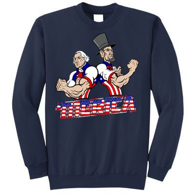 Washington And Lincoln 'Merica Sweatshirt