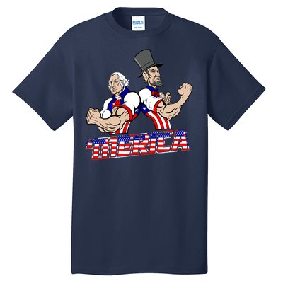 Washington And Lincoln 'Merica Tall T-Shirt