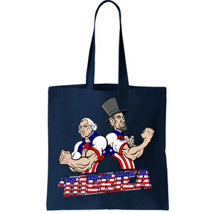 Washington And Lincoln 'Merica Tote Bag