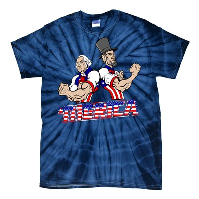 Washington And Lincoln 'Merica Tie-Dye T-Shirt