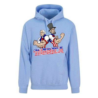 Washington And Lincoln 'Merica Unisex Surf Hoodie