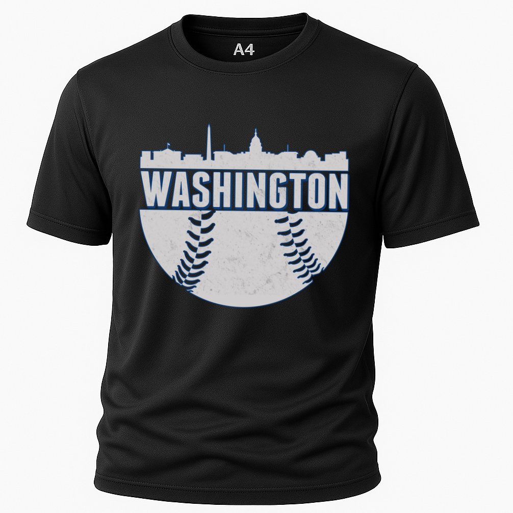 Washington Baseball Vintage Cooling Performance Crew T-Shirt