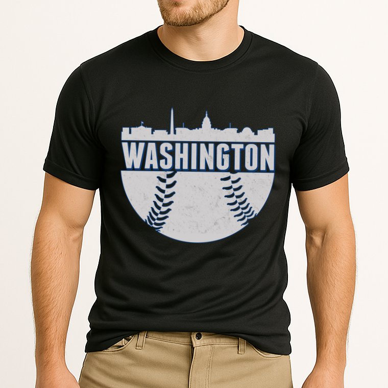 Washington Baseball Vintage Cooling Performance Crew T-Shirt
